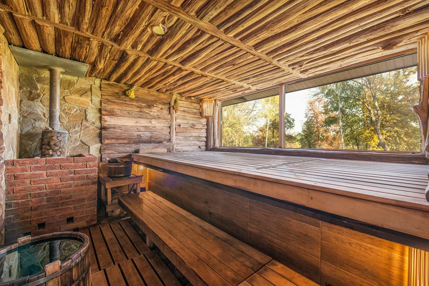 cabins with sauna delight