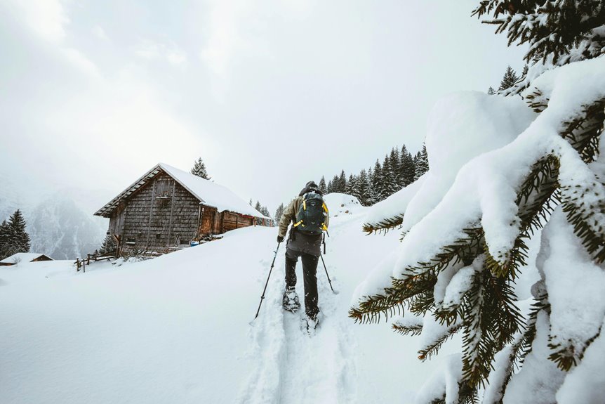 cozy winter mountain retreat