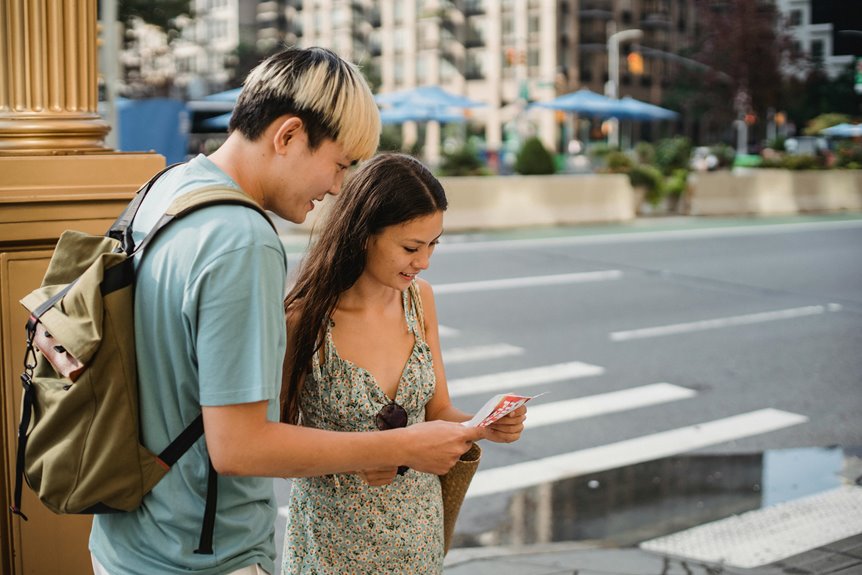 exploring the city together