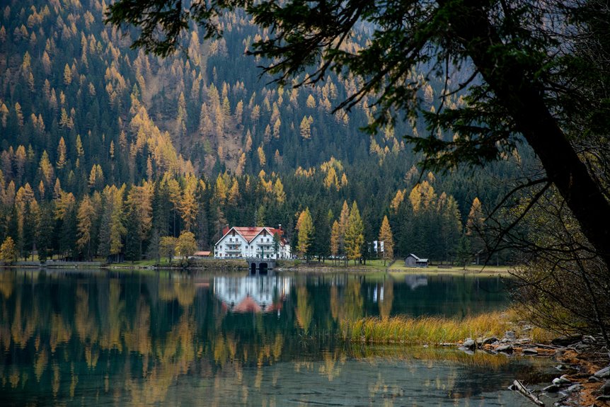 peaceful mountain water escape