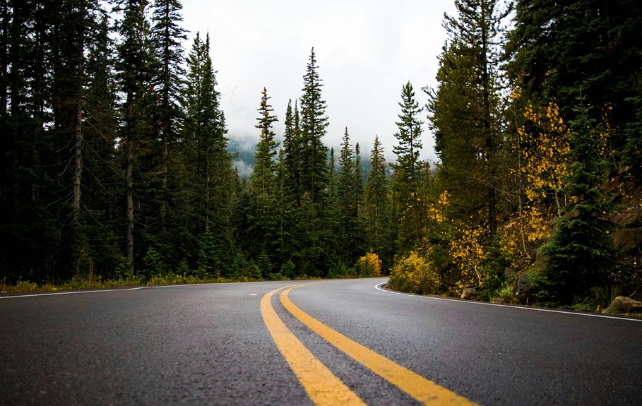 scenic drive in autumn