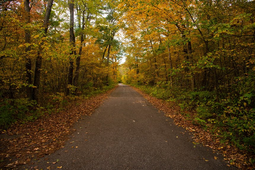 scenic fall bike route