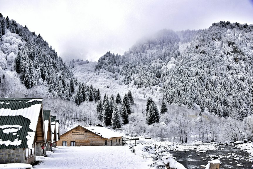 winter fishing cabin experience