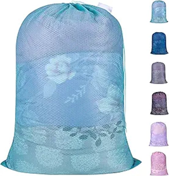 aqua large mesh bag
