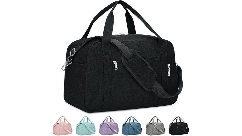 compact black carry on bag
