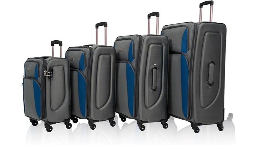 expandable softside luggage set