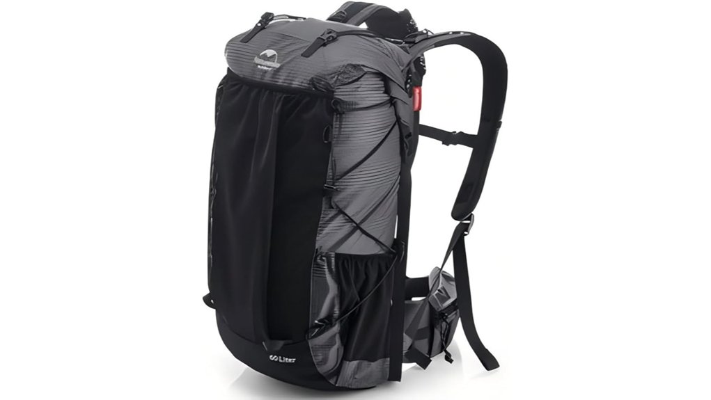 spacious hiking backpack included