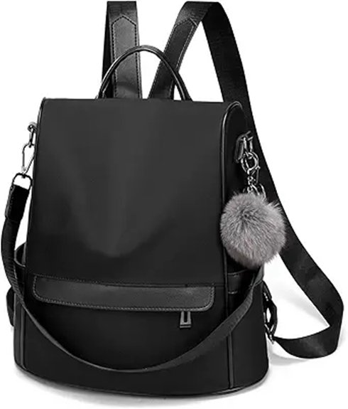stylish anti theft backpack design