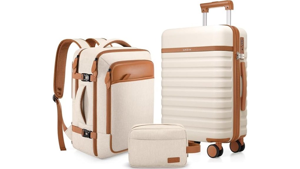 three piece luggage set