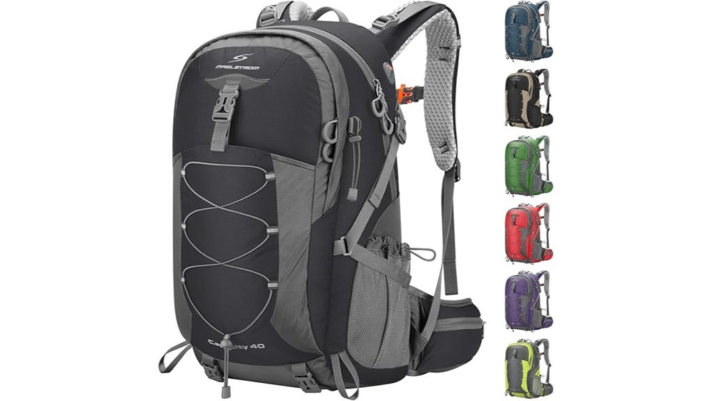 waterproof hiking backpack black