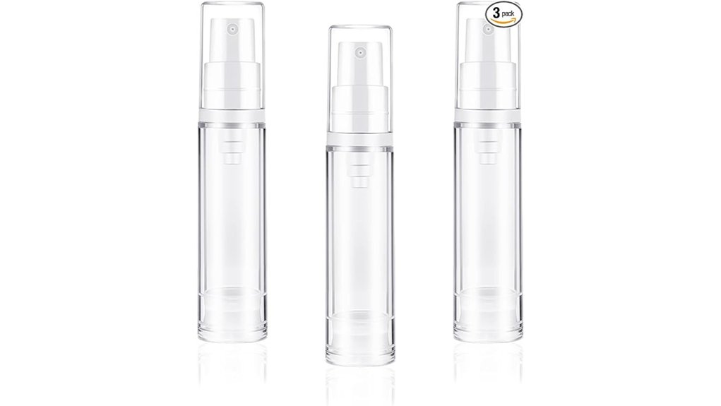 Best Mini Pump Bottles for Lotions and Sunscreen 9 10ml airless pump bottles