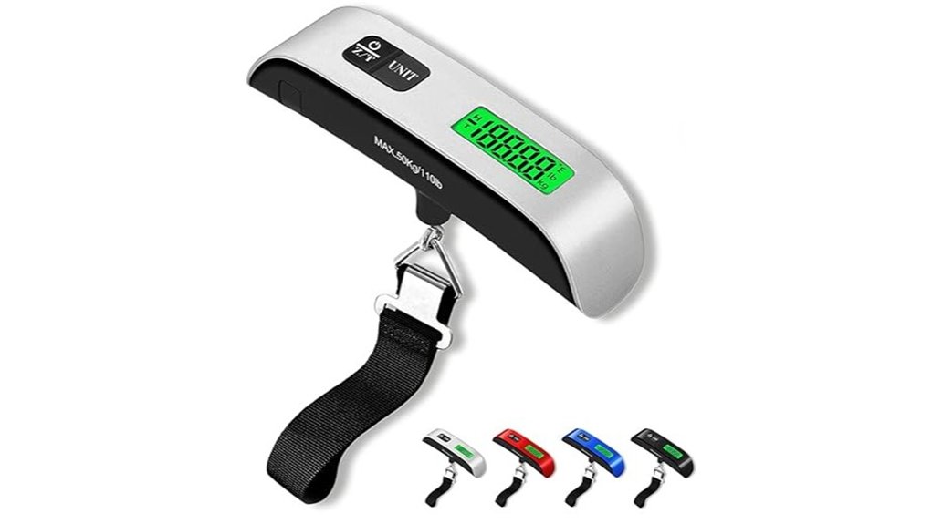 Smart Luggage Scales That Help You Avoid Overweight Fees 7 110lb luggage scale led