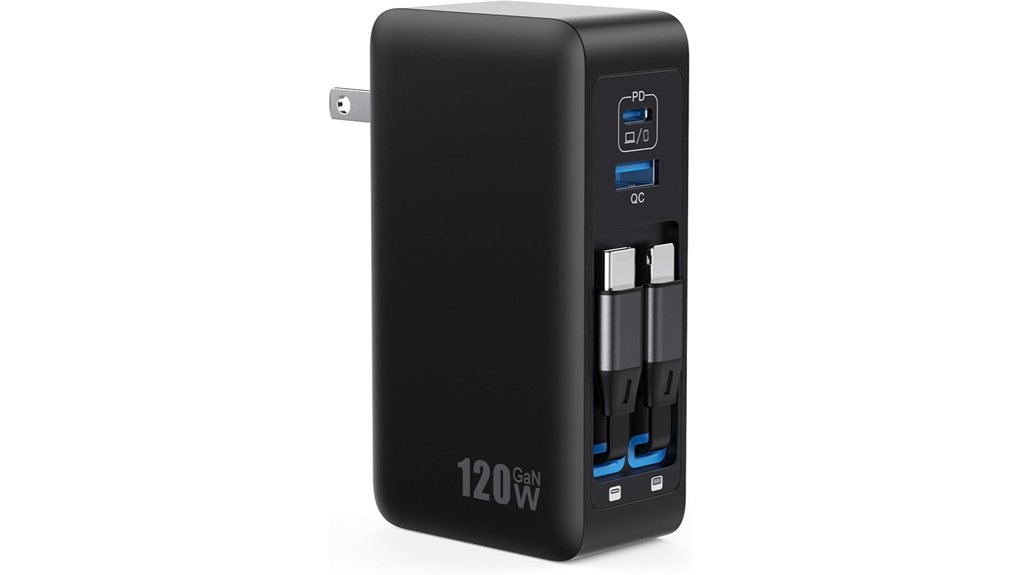120w 4 in 1 gan charger