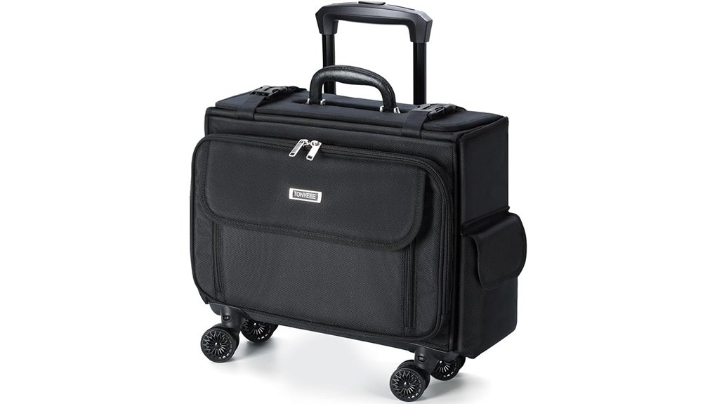 Top Underseat Bags with Laptop Protection (Work + Travel) 15 15 6 inch ballistic nylon rolling