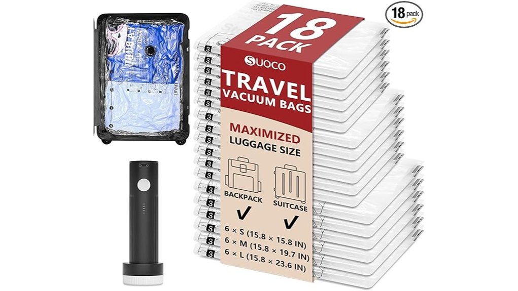 Compression Bags That Transform Packing for Bulky Gear 2 18 pack travel vacuum bags