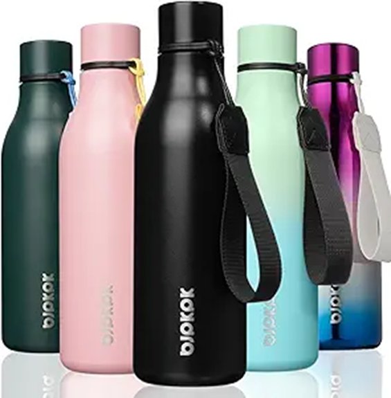 Reusable Water Bottles: Insulated or Lightweight for Travelers 2 18oz insulated stainless bottle