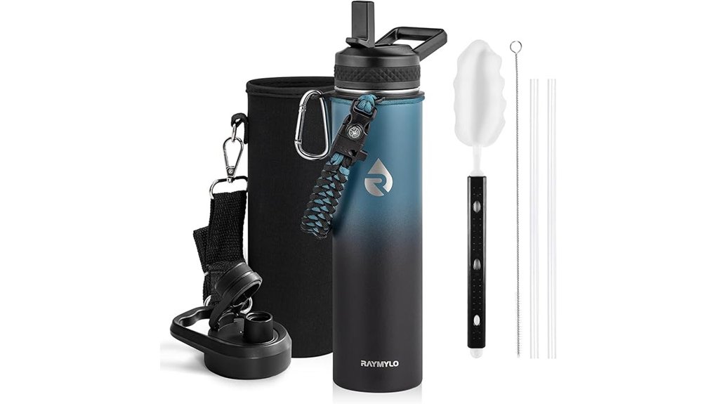 The Best Insulated Water Bottles for Beach-Ready Hydration 13 24oz insulated paracord handled bottle