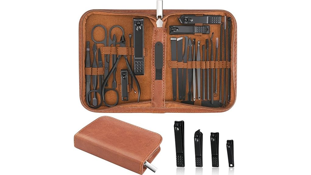 Best Nail Clippers for TSA-Friendly Kits 11 26 piece stainless manicure case