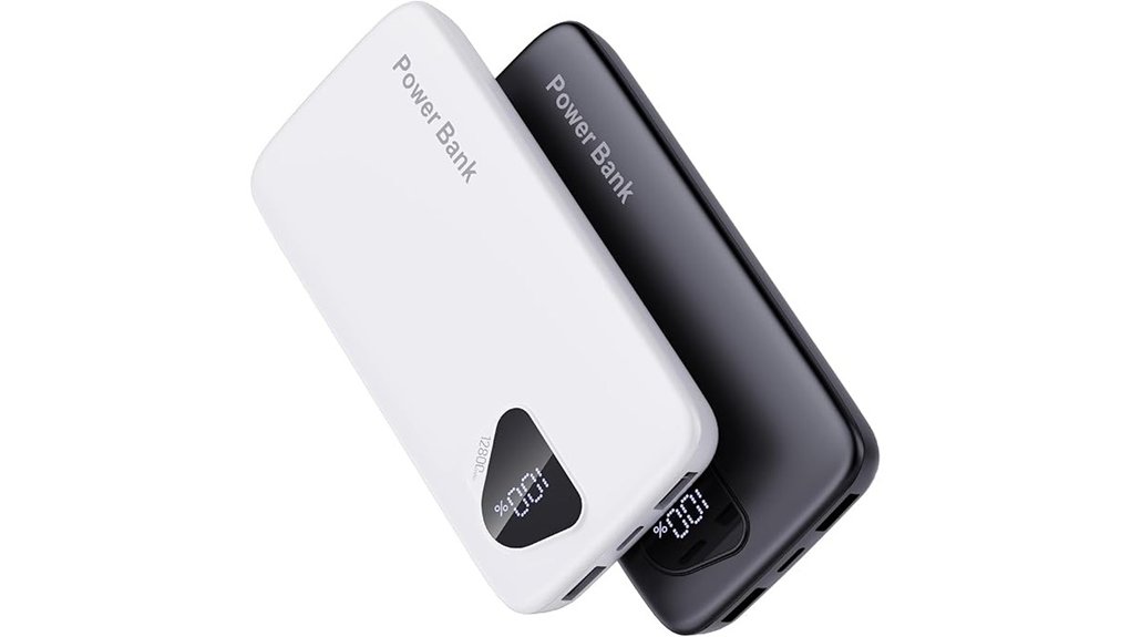 2 pack 12800mah built in cables