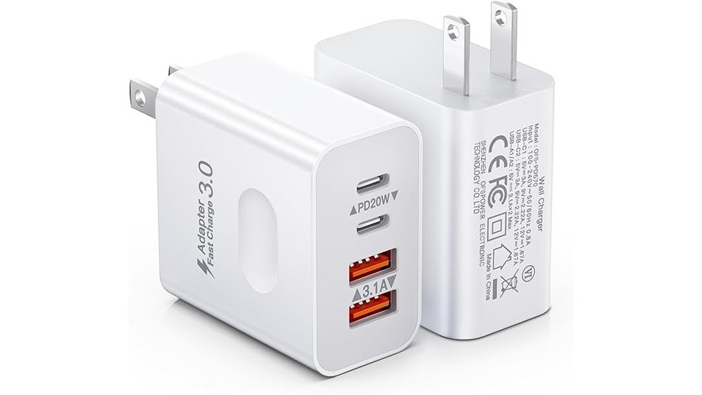 Must‑Hold USB‑C Wall Chargers for Fast Power & Multi‑Ports 13 2 pack 40w 4 port charger
