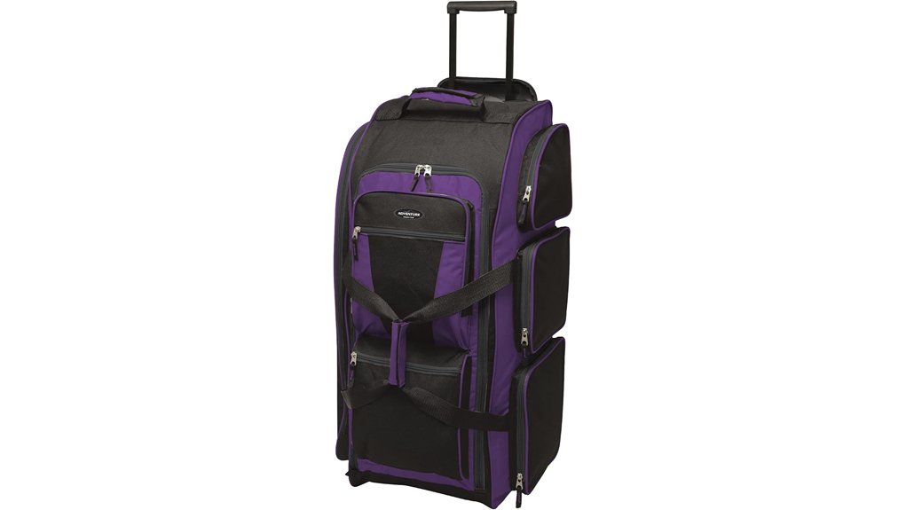 30 inch rolling multi pocket duffel