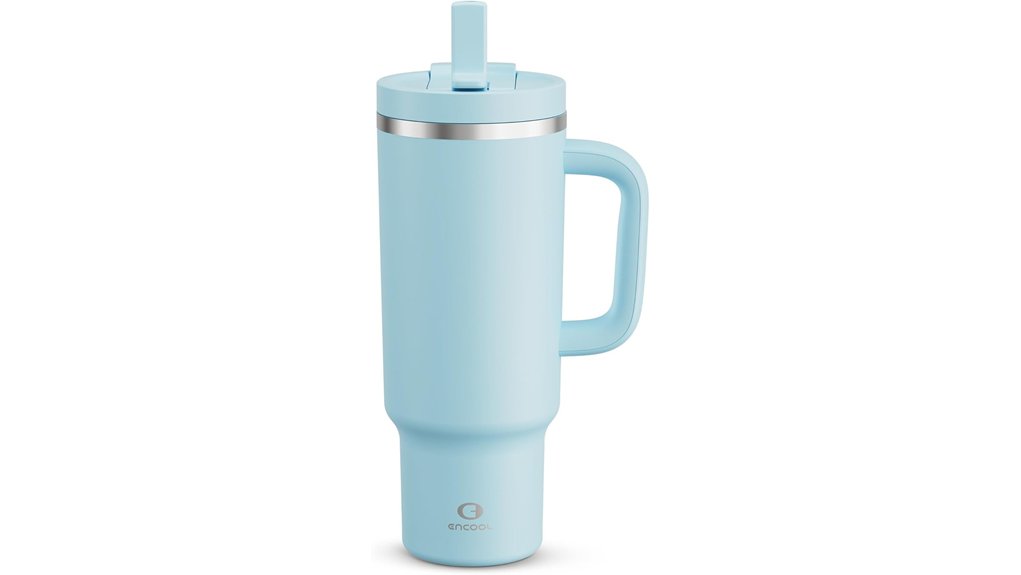 Best Spill-Resistant Tumblers for Road Trips 2 40oz insulated handle tumbler