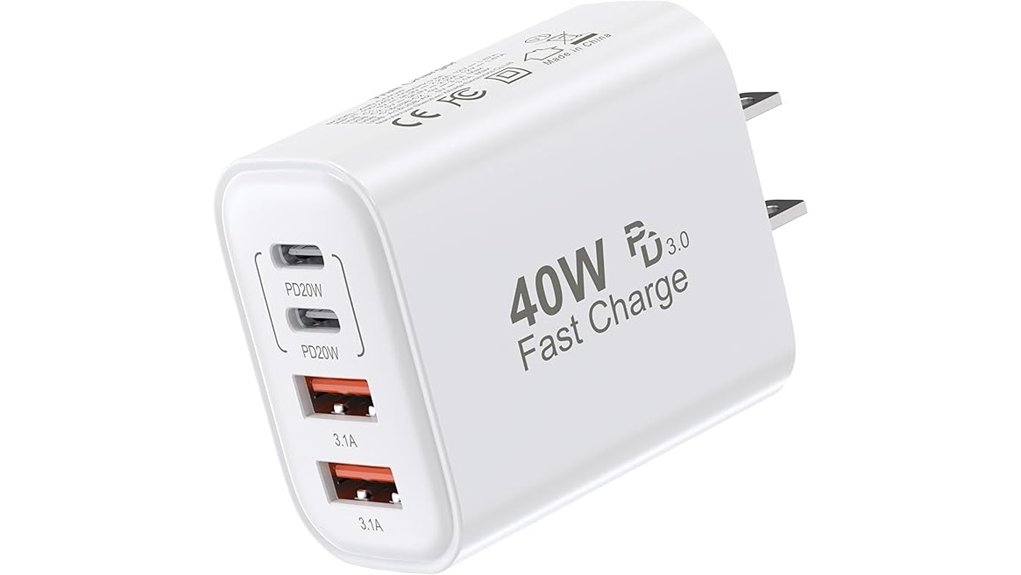 Must‑Hold USB‑C Wall Chargers for Fast Power & Multi‑Ports 14 40w usb c 4 port charger