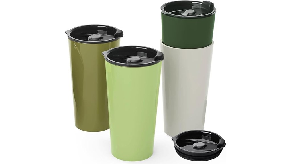 Best Spill-Resistant Tumblers for Road Trips 14 4 pack 20oz travel mugs