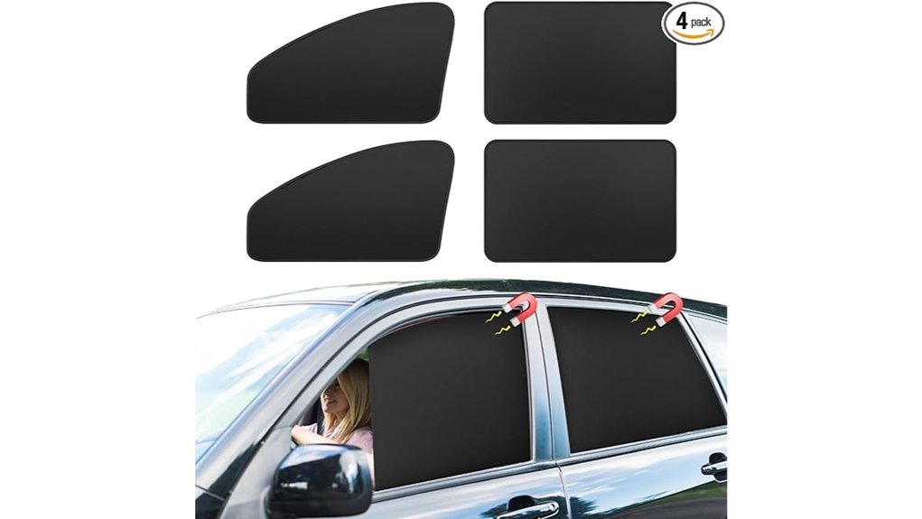 Best Car Window Shades for Road Trips 7 4 pack magnetic privacy shades