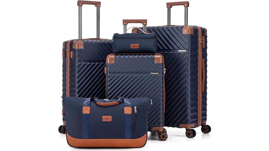Best Lightweight Luggage Sets for Couples 10 5 piece tsa locked spinner luggage