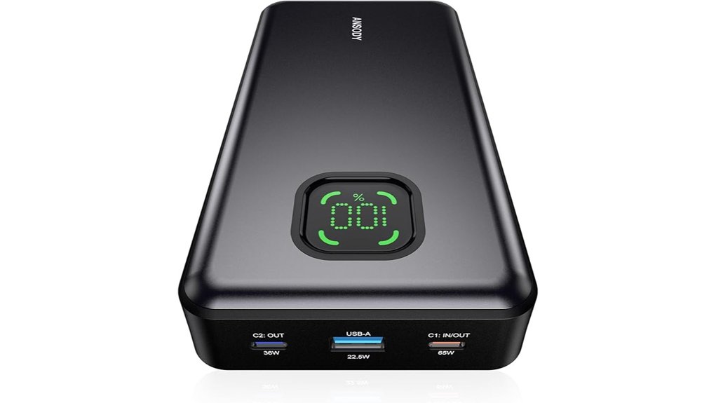 65w 25000mah usb c