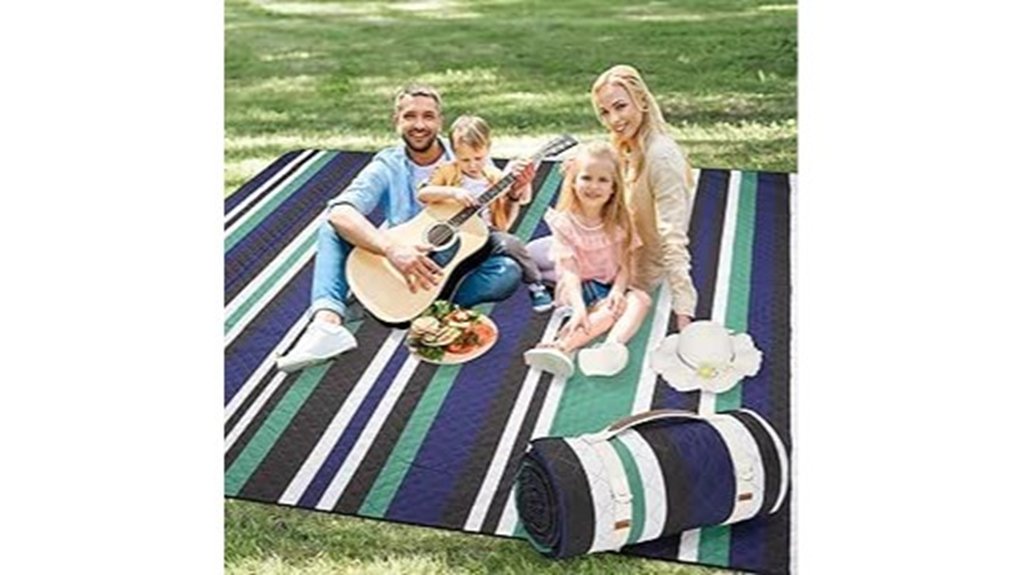 Picnic Blankets With Waterproof Backing: Top Picks 14 80x80 navy waterproof blanket