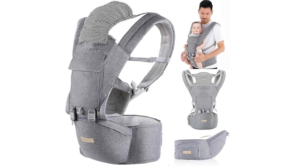 Best Baby Carriers for Travel 8 9 in 1 ergonomic hip seat carrier