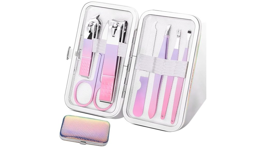 Best Travel Nail Care Kits That Pack Light 2 aceoce manicure pedicure kit