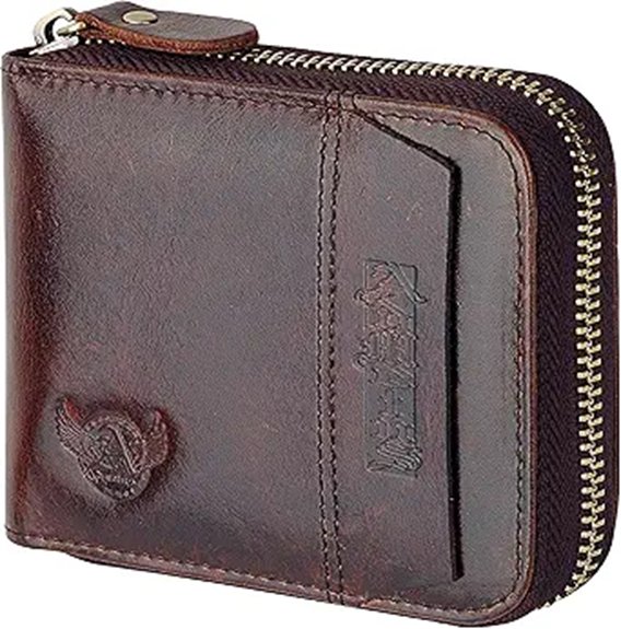 admetus men s leather wallet