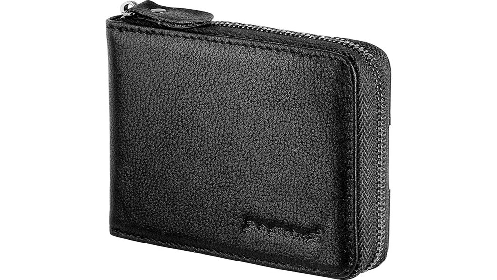 admetus men s zipper wallet