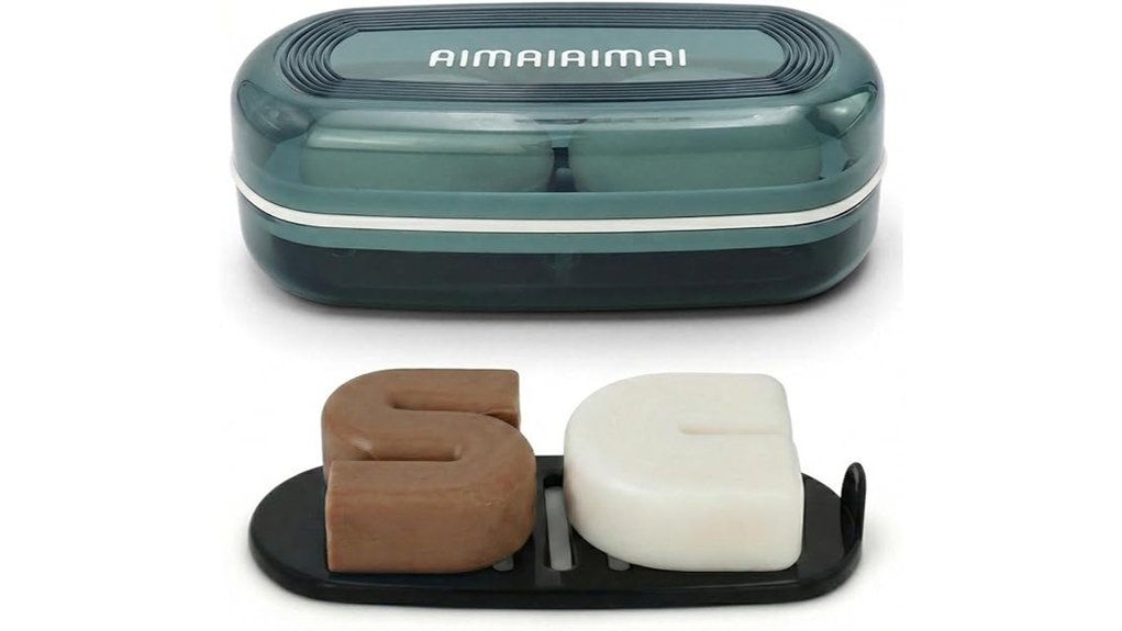 Best Solid Toiletry Bars (Shampoo, Conditioner, Soap) 2 aimaiaimai two bar holder blue