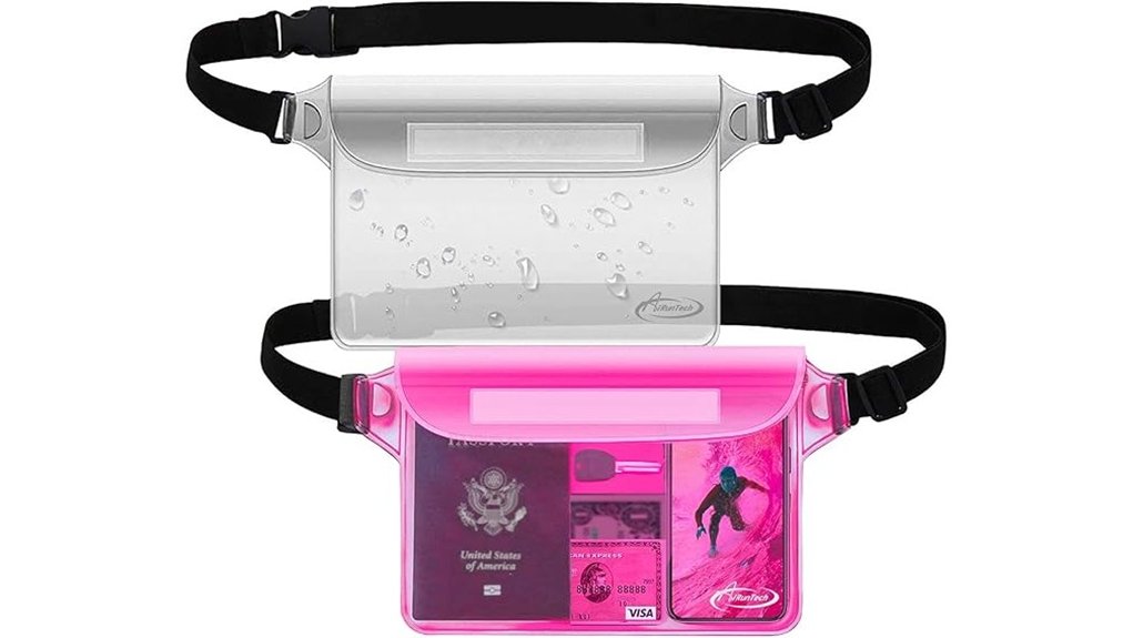 Best Waterproof Money Pouches for Beach Days 12 airuntech dual waterproof pouch