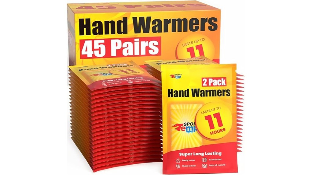 all natural hand warmers 11 hour air activated