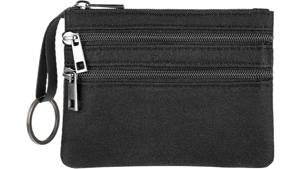 Best Small Zip Pouches for Coins, Keys, and Earbuds 13 amabro zip keychain purse