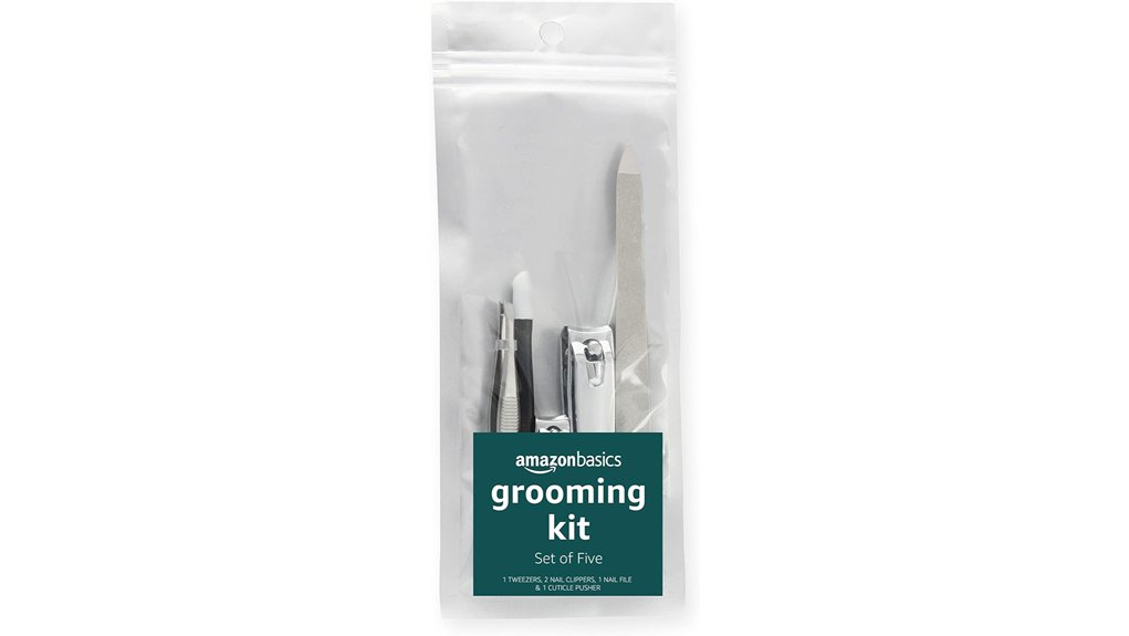 Best Tweezers & Grooming Tools for Travel Kits 15 amazon basics 5 piece kit