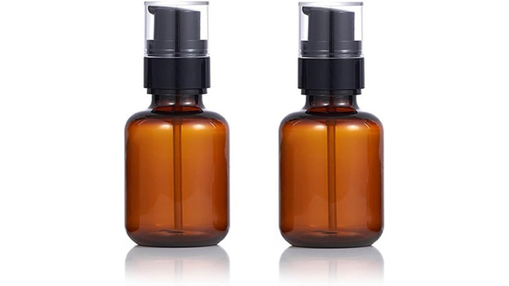 Best Mini Pump Bottles for Lotions and Sunscreen 1 amber leakproof 120ml travel