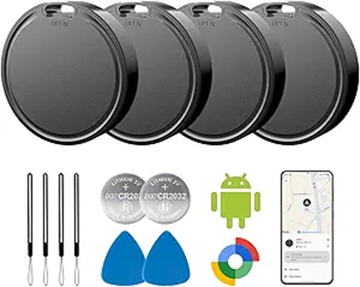 Top Bluetooth Trackers for Luggage With AirTag Alternatives 1 android 4 pack ip65 airtags