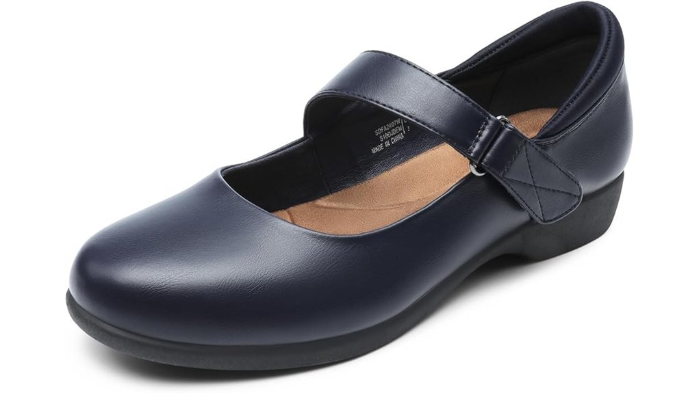 ankle strap mary jane flats