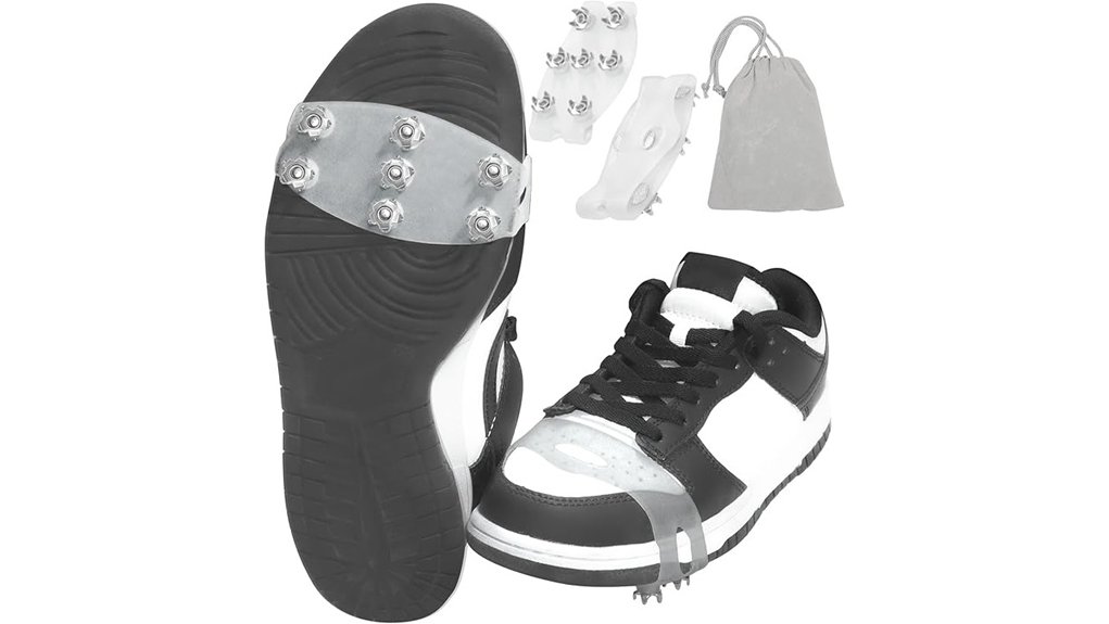 anti slip ice cleats seven steel spikes