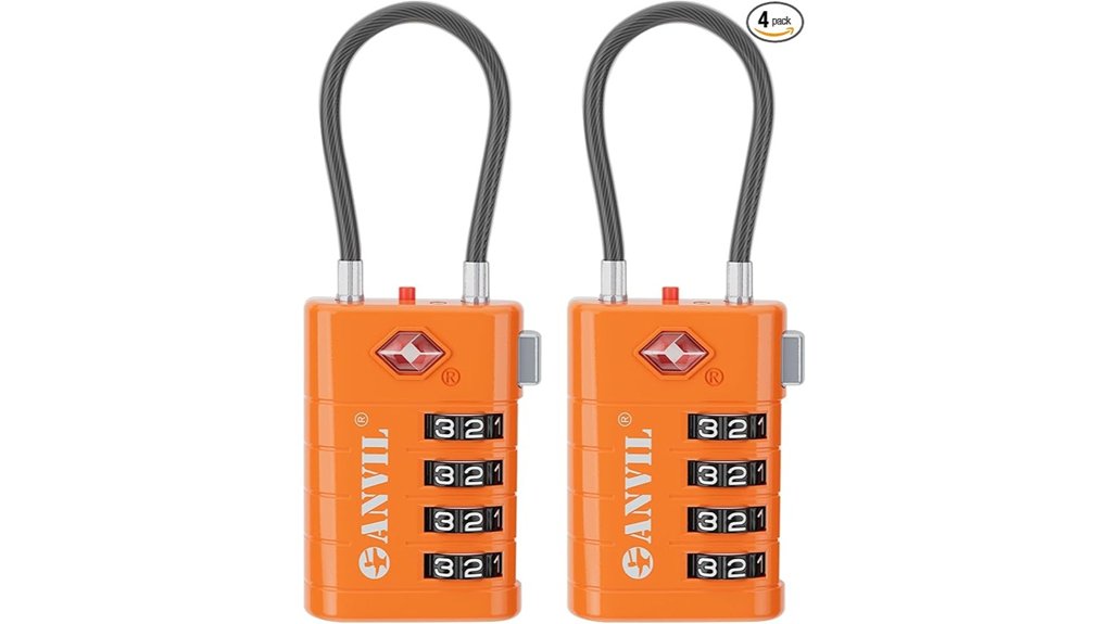 Luggage Locks: TSA vs Non-TSA Security Showdown 9 anvil four digit tsa locks