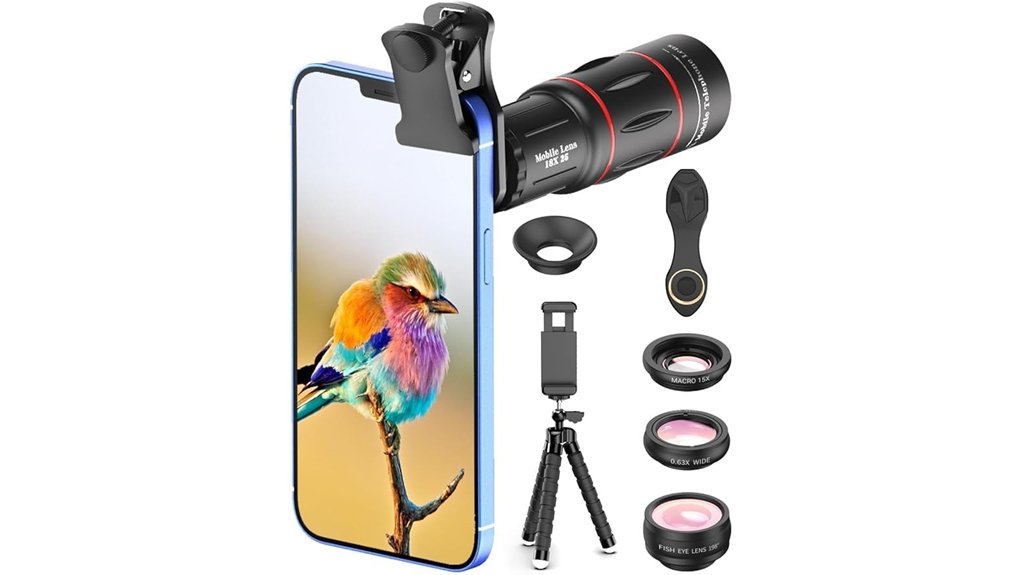 apexel four in one phone lens