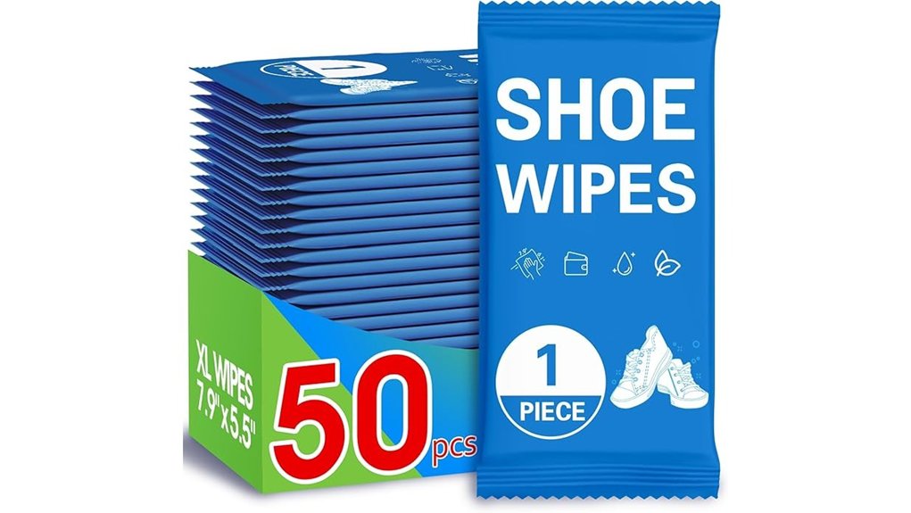 Best Compact Shoe Cleaning Wipes for Spotless Travel 6 aroic 50 pack shoe wipes