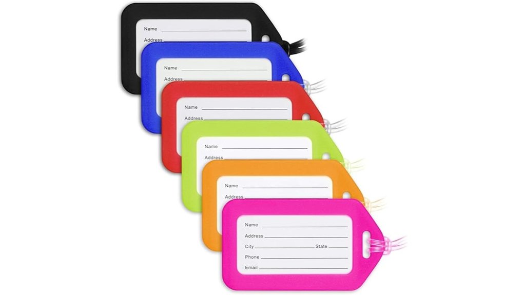 assorted luggage tags pack