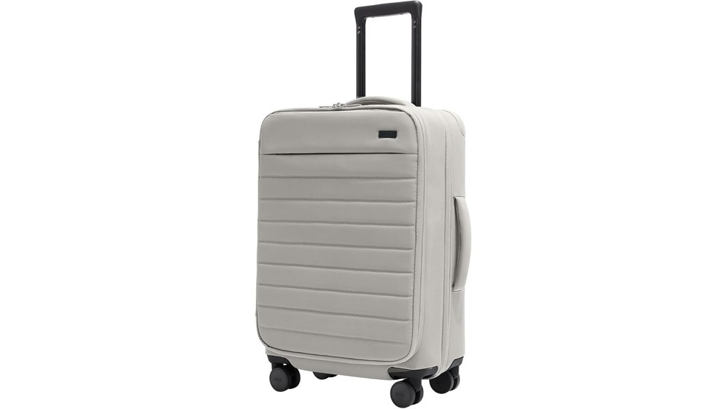 Softside Suitcases That Make Packing Effortless and Durable 12 away 23 softside spinner